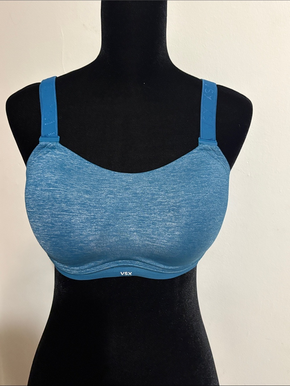 Victoria's Secret Teal-Blue VSX Seamless Support Sports Bra 36C Sz